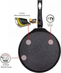 Pannenkoekenpan Antiaanbak - Inductie Marmer - 28cm -Pot Verkoopwinkel 1009x1200