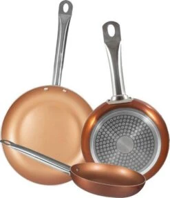 Merkloos Koekenpanset Copper Plus 20, 24 En 28 Cm -Pot Verkoopwinkel 1034x1200