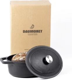 Gietijzeren Braadpan - Sudderpan Zwart Van Daumonet - Ovaal - Ø 29 Cm - 3 Liter - 100% PFAS & PFOA Vrij - Emaille - Geschikt Voor Alle Warmtebronnen - Elektrisch - Gas - Halogeen - Inductie - Keramisch - Vaatwasserbestendig -Pot Verkoopwinkel 1087x1200