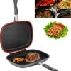 Herenthal Dubbele Grillpan - Ø 28 Cm - Koekenpan - Keramische Pan - Marmeren Coating Met Antiaanbaklaag - PFAS & PFOA Vrij - Pan - Grill - Vermindert Geur, Rook En Oliespatten - Zilver -Pot Verkoopwinkel 1099x1200 1