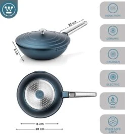 Westinghouse Performance Series - Wokpan Inductie - 28cm Luxe Wok Met Deksel - Blauw - Geschikt Voor Alle Warmtebronnen 13 Westinghouse Performance Series - Wokpan Inductie - 28cm Luxe Wok Met Deksel - Blauw - Geschikt Voor Alle Warmtebronnen -Pot Verkoopwinkel 1120x1200 1