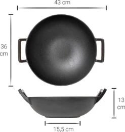 Blackwell Wadjan Wokpan - Gietijzer - 36 Cm - Zwart -Pot Verkoopwinkel 1144x1200