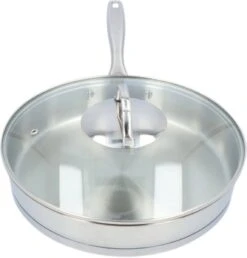 4goodz Dubbelwandige RVS Hapjespan Met Deksel 28 Cm - Zilver -Pot Verkoopwinkel 1148x1200