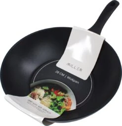 Miller Keramische Wokpan Inductie Ø 28 Cm - Alle Warmtebronnen - Anti Aanbaklaag -Pot Verkoopwinkel 1157x1200