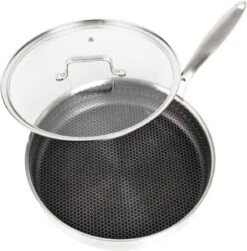 Honingraat Heavy Duty Anti-aanbak Koekenpan - Steelpan - Wok - Met Deksel 30 Cm - Gas - Elektrisch - Inductie - Oven -Pot Verkoopwinkel 1179x1200 1