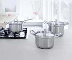 BK Q-linair Master RVS Pannenset - 5-delig - Veilig Afgietsysteem -Pot Verkoopwinkel 1200x1008