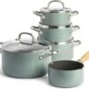 GreenPan Mayflower Pannenset - 5-delig - Lichtblauw - Inductie - PFAS-vrij -Pot Verkoopwinkel 1200x1025 1