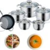Royal Swiss -Jumbo 12 Delig Set-Inductie Pannenset -Alle Warmtebronnen -Pot Verkoopwinkel 1200x1027