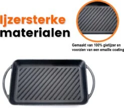 Kicinn Grillplaat - Gietijzer - Geëmailleerd - Incl. Accessoires - Ø 33 X 21.8 Cm (LxB) -Pot Verkoopwinkel 1200x1050 2