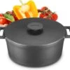 MOA Gietijzeren Braadpan - Inhoud 7,1 Liter - 29CM - Rond - Alle Warmtebronnen - Ook Voor Inductie - Gewicht 7,6 Kg - Zwart - MC29B -Pot Verkoopwinkel 1200x1069 5