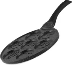 Emoji Pannenkoekenpan Pancake | 26cm | 7 Kop - Marmeren Anti Aanbaklaag Met Smiley -Pot Verkoopwinkel 1200x1088