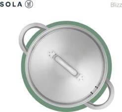 Sola Pannenset Blizz - 4 Delig - Ø Cm - Zilver - RVS - Sandwichbodem -Pot Verkoopwinkel 1200x1098 2