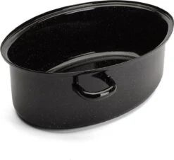 Emalia Geëmailleerde Braadpan Met Deksel 7L - Braadslede - Bakpan - Grillpan - Emaille - Zwart -Pot Verkoopwinkel 1200x1099 2