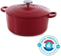 BK Bourgogne Braadpan Ø 24 Cm - Rood - Gietijzer - Inductie -Pot Verkoopwinkel 1200x1106