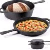 Chefarone Gietijzeren Pan - 2-in-1 Braadpan Inclusief Deksel - Geschikt Voor Alle Warmtebronnen -Pot Verkoopwinkel 1200x1125 3