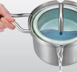 BK-Q-Linair Master Glas Kookpan 18 Cm - RVS - Glazen Deksel - Veilig Afgietsysteem - Inductie -Pot Verkoopwinkel 1200x1126