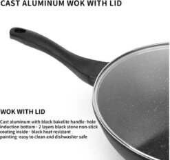 Royal Swiss WK30 - Wokpan - Ø 30 Cm - Marmeren Coating - Inductie - Met Glazen Deksel - PFAS-vrijs - Zwart -Pot Verkoopwinkel 1200x1129 1