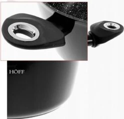 Pannenset - Kookpan - Inductie - 15 Delig Marmeren Coating - Zwart -Pot Verkoopwinkel 1200x1152 2