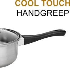 KitchenPrince 12-Delige Pannenset RVS - Pottenset - Kookpannen - Koekenpan - Steelpan - Bakpan - PFAS-Vrij - Pannenset - Pannenset Inductie - Antiaanbaklaag - Koekenpannenset -Pot Verkoopwinkel 1200x1153 8