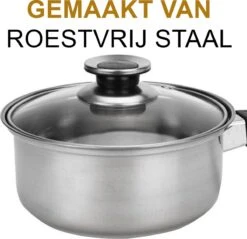 KitchenPrince 12-Delige Pannenset RVS - Pottenset - Kookpannen - Koekenpan - Steelpan - Bakpan - PFAS-Vrij - Pannenset - Pannenset Inductie - Antiaanbaklaag - Koekenpannenset -Pot Verkoopwinkel 1200x1163 1