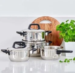 Gero Erik Kookpannenset - 4-delig - RVS - Inductie -Pot Verkoopwinkel 1200x1167