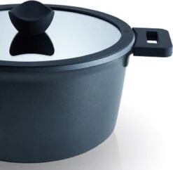 The White Series - Keramische Pannenset Met Glazen Deksels - Inclusief Set Vershoudbakjes - Zwart -Pot Verkoopwinkel 1200x1178 1