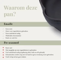Belluci - Ø26cm - Koekenpan - Skillet + Deksel Geëmailleerde Gietijzeren Pan Voor BBQ En Inductie Incl. Accessoires - Hapjespan - Braadpan -Pot Verkoopwinkel 1200x1187 3