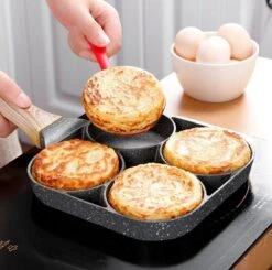 Professionele Koekenpan - Inductie - Voor Eieren / Pannekoeken / Hamburgers - Bakpan - Pan Voor 4 Eieren - Crepe Maker - Pannenkoekenmaker - Braadpan - Anti Aanbaklaag -Pot Verkoopwinkel 1200x1191 1