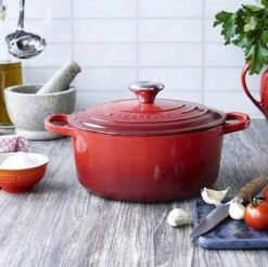 Le Creuset Signature Braadpan - 4,2 L - 24 Cm - Kersenrood -Pot Verkoopwinkel 1200x1197 11