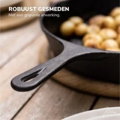 Gietijzeren Pan - Skillet - Koekenpan - BBQ - Koekenpan Inductie - ø32cm - 3.1 KG - Geschikt Voor Alle Warmtebronnen - Inclusief Gratis E-Book -Pot Verkoopwinkel 1200x1198 18