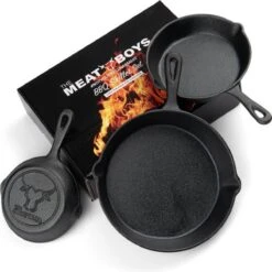 Gietijzeren Pannenset - Cast Iron Skillets - BBQ Skilletset -Pot Verkoopwinkel 1200x1198