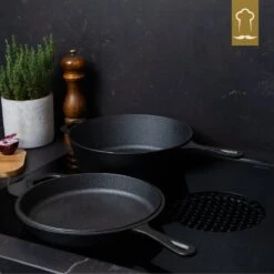 Chefarone Gietijzeren Pan - 2-in-1 Braadpan Inclusief Deksel - Geschikt Voor Alle Warmtebronnen -Pot Verkoopwinkel 1200x1200 1052