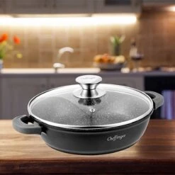 Cheffinger 28cm Lage Kookpot / Braadpan - CF-SC28 -Pot Verkoopwinkel 1200x1200 1061