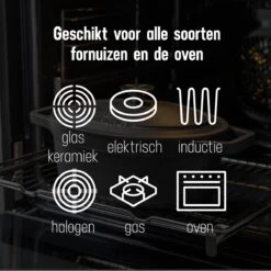 Gietijzeren Braadpan - Sudderpan Zwart Van Daumonet - Ovaal - Ø 29 Cm - 3 Liter - 100% PFAS & PFOA Vrij - Emaille - Geschikt Voor Alle Warmtebronnen - Elektrisch - Gas - Halogeen - Inductie - Keramisch - Vaatwasserbestendig -Pot Verkoopwinkel 1200x1200 1100