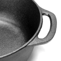 Gietijzeren Braadpan - 28 Cm - Pure Gietijzer - Niet Geëmailleerd - Geschikt Voor Inductie - Stoofpan Met Deksel - Sudderpan - Zwart -Pot Verkoopwinkel 1200x1200 1113