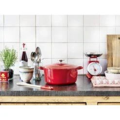 BK Bourgogne Braadpan Ø 28 Cm - Rood - Gietijzer - Inductie 16 BK Bourgogne Braadpan Ø 28 Cm - Rood - Gietijzer - Inductie -Pot Verkoopwinkel 1200x1200 1136