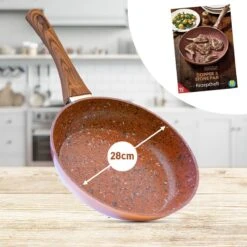 Livington Copper & Stone Pan - 24cm Koekenpan- Anti-aanbaklaag En Krasbestendig - Graniet Look - Binnenste Steenlaag Voor Perfecte Warmteverdeling - Geschikt Voor Ceran, Gas, Elektrisch, Inductie -Pot Verkoopwinkel 1200x1200 1177