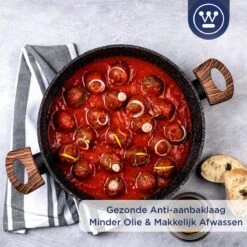 Westinghouse Hapjespan Inductie - Ø 32 Cm - Zwart Marmer - Speciale Editie - Met Deksel -Pot Verkoopwinkel 1200x1200 1246