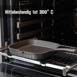 Daumonet Auguste Noir Gietijzeren Grillpan - Steakpan Zwart - PFAS & PFOA Vrij - Vierkant Met Schenktuit - 23,5 Cm - 2 Liter - Emaille - Alle Warmtebronnen - Elektrisch - Gas - Halogeen - Inductie - Keramisch -Pot Verkoopwinkel 1200x1200 1348