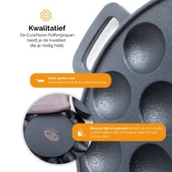 CuisiNoon® Poffertjespan Premium - Complete Poffertjesmaker Set - Inclusief Bakboek -Pot Verkoopwinkel 1200x1200 1479