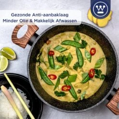 Westinghouse Kookpan/Braadpan Inductie - Ø 24 Cm - Zwart Marmer - Speciale Editie -Pot Verkoopwinkel 1200x1200 16