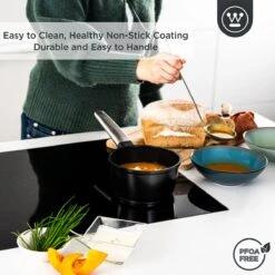 Westinghouse Performance Series - Steelpan Inductie 18cm - Zwart - Geschikt Voor Alle Warmtebronnen Inclusief Inductie En Ovenbestendig - Sauspan -Pot Verkoopwinkel 1200x1200 1654