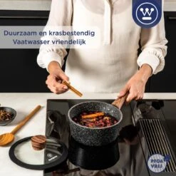 Westinghouse Steelpan Inductie - Ø 20 Cm - Zwart Marmer - Speciale Editie -Pot Verkoopwinkel 1200x1200 1684
