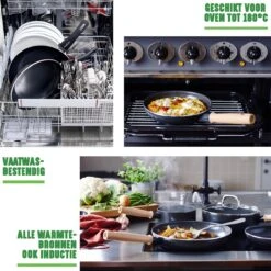 GreenChef Vintage Wokpan 28cm/3.7L - Zwart - Inductie - PFAS-vrij -Pot Verkoopwinkel 1200x1200 215