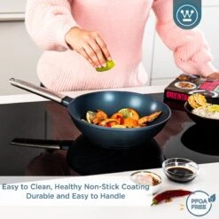 Westinghouse Performance Series - Wokpan Inductie - 28cm Luxe Wok Met Deksel - Blauw - Geschikt Voor Alle Warmtebronnen 15 Westinghouse Performance Series - Wokpan Inductie - 28cm Luxe Wok Met Deksel - Blauw - Geschikt Voor Alle Warmtebronnen -Pot Verkoopwinkel 1200x1200 377