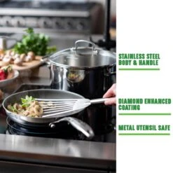 GreenChef Profile Plus Koekenpan 24cm - Zilverkleurig - Inductie - PFAS-vrij -Pot Verkoopwinkel 1200x1200 551