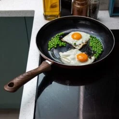 Nuovva Koperen Koekenpan - Keramische Antikleeflaag – Houten Handvat Koekenpan - Ø 24 Cm Inductie - PTFE-vrij -Pot Verkoopwinkel 1200x1200 560