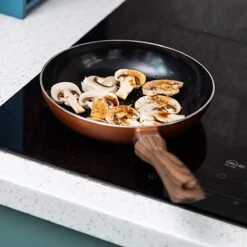 Nuovva Koperen Koekenpan - Keramische Antikleeflaag – Houten Handvat Koekenpan - Ø 24 Cm Inductie - PTFE-vrij -Pot Verkoopwinkel 1200x1200 562