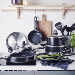 GreenPan Memphis Pannenset - 20-delig - Zwart - Inductie - PFAS-vrij 14 GreenPan Memphis Pannenset - 20-delig - Zwart - Inductie - PFAS-vrij -Pot Verkoopwinkel 1200x1200 62