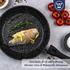 Westinghouse Koekenpan - Ø 30 Cm - Zwart Marmer - Geschikt Voor Alle Warmtebronnen Inclusief Inductie -Pot Verkoopwinkel 1200x1200 628